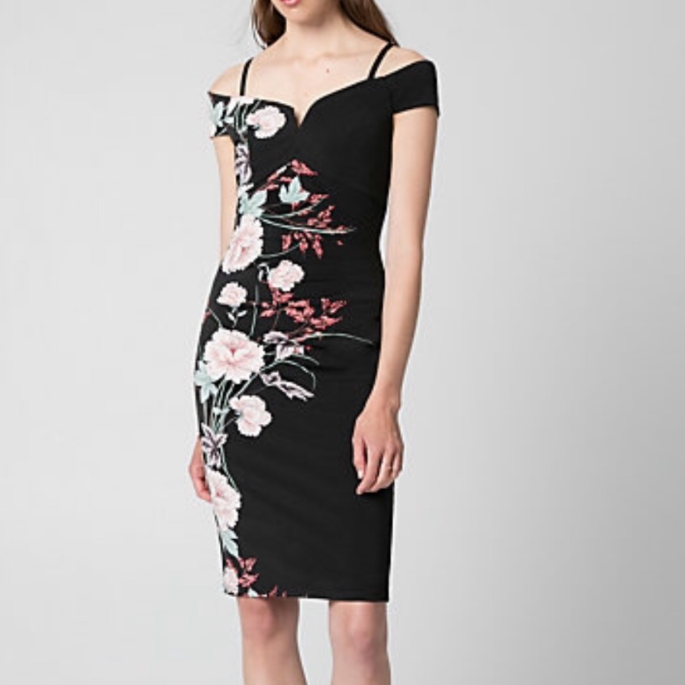 New with tags Le chateau floral print summer cocktail dress - Picture 4 of 15